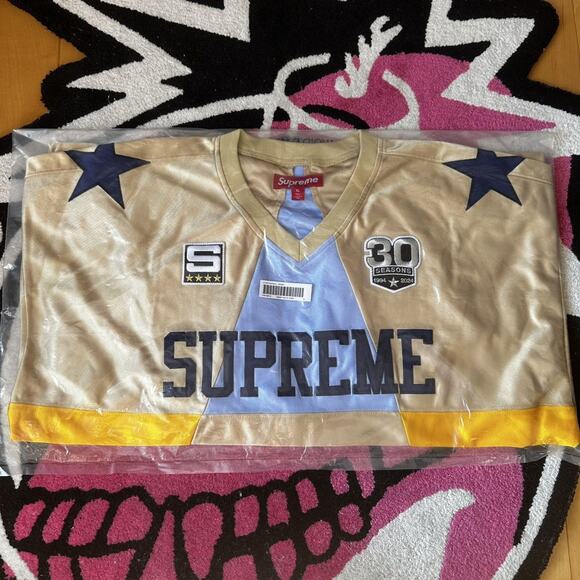 Supreme Other - Supreme Star Football Jersey Gold – Size XL – Brand New
